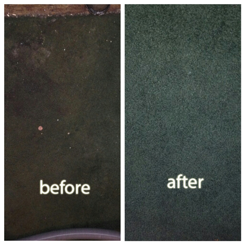Before and after pictures of carpet cleaning work in San Carlos CA